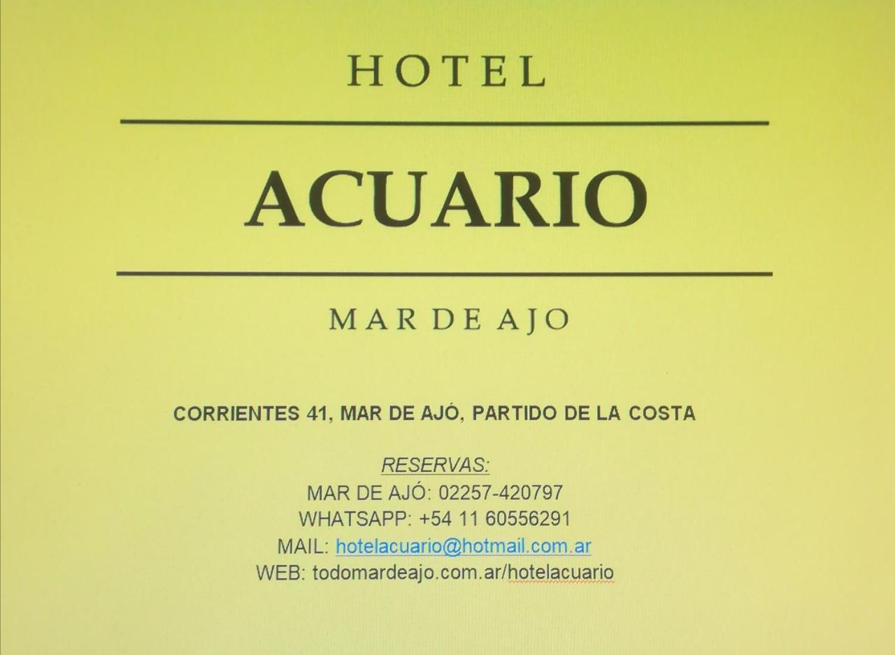Mar de Ajó Hotel Acuario מראה חיצוני תמונה